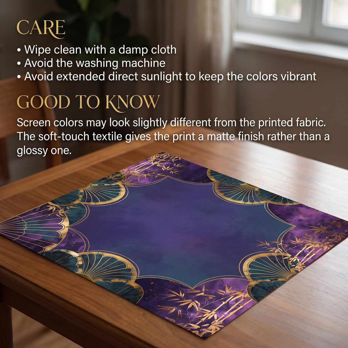 Purple & Gold Art Deco Mahjong Mat, Geometric Sunburst Table Cover, Rollable Non-Slip, Mahjong Hostess Gift, Old Hollywood Game Night